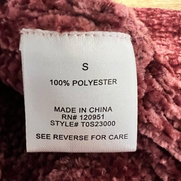 Pink Rose Womens Pullover Sweater Long Sleeve Raglan Tight Knit Small - Picture 9 of 10